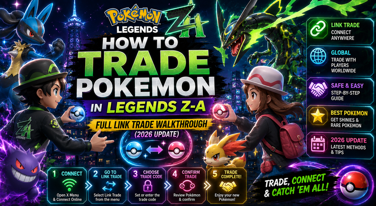 How to Trade Pokemon in Legends Z-A: Full Link Trade Walkthrough (2026 Update)