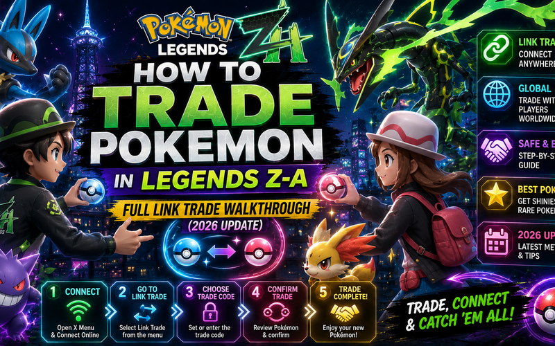 How to Trade Pokemon in Legends Z-A: Full Link Trade Walkthrough (2026 Update)