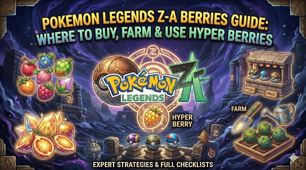Pokemon Legends Z-A Berries Guide: Where to Buy, Farm & Use Hyper Berries