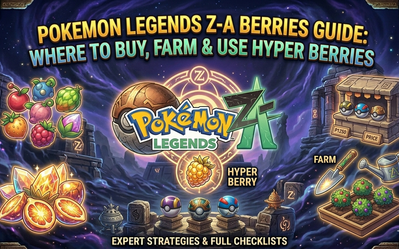 Pokemon Legends Z-A Berries Guide: Where to Buy, Farm & Use Hyper Berries