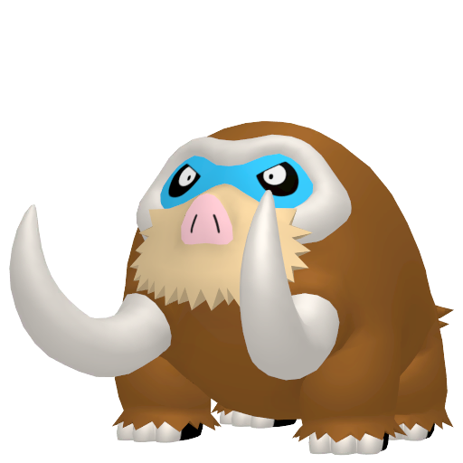 Shiny Mamoswine in Legends of Arceus
