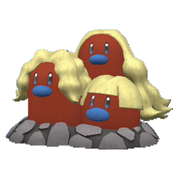 Shiny Alolan Dugtrio