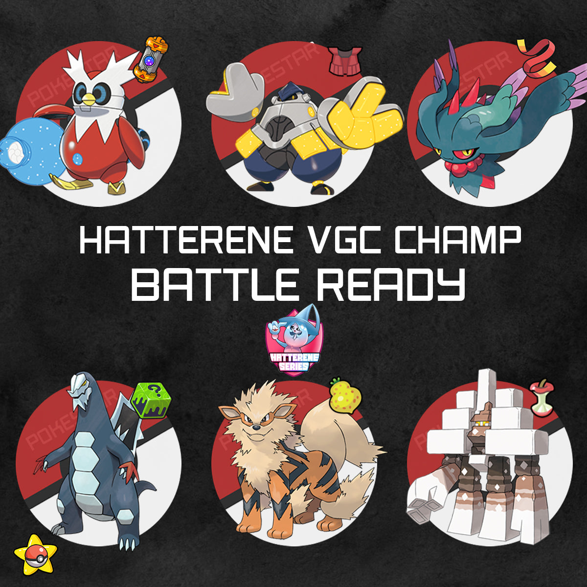 Competitive Team - VGC Hatterene Winner - Pokestar